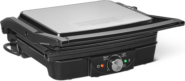Amazon Basics Grill Kontaktowy 2000W Elektryczny Z Regulacją czarny