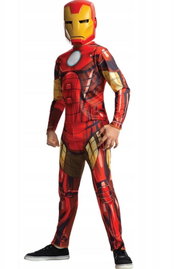 Strój przebranie Marvel Avengers Iron Man dla dzieci Rubies 7-8 lat Maska