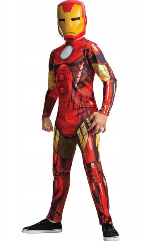 Strój przebranie Marvel Avengers Iron Man dla dzieci Rubies 7-8 lat Maska