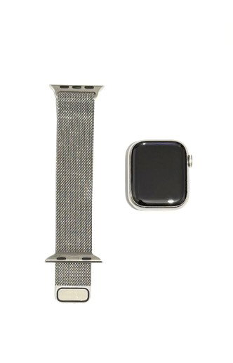 Apple Watch 7 41mm Silver Stainless Steel Cellular MKHX3FD/A Milanese Loop
