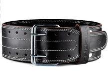 FITGRIFF Skórzany pas do podnoszenia ciężarów rozmiar XXL 95 -125 cm Czarny