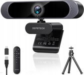 Kamera Internetowa 4K DEPSTECH z Sony Sensor Zoom 3x Mikrofony Pilot Focus
