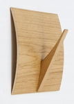 Wieszak ścienny Naki Oak dębowy 22x22 cm loft skandynawski Westwing