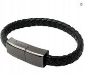 BRANSOLETKA Kabel USB Iphone każdy model - Czarna