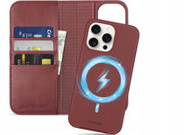 Etui z klapką 2 w 1 Shieldon do APPLE IPHONE 15 PRO MAX Bordowy