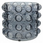 Wazon szklany Smoke 18 cm Almi Decor, przydymione szkło elegancka dekoracja