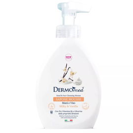 Dermomed Mydło do rąk i twarzy w piance Mleko i Wanilia 500 ml