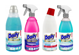 Dasty Zestaw chemii domowej - szyby, podłogi, łazienka, wc