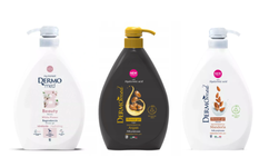 Dermomed Zestaw - 3x Żel pod prysznic - Migdał, Argan, Białe Kwiaty