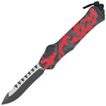 Nóż automatyczny OTF Heretic Hydra R/E Red Camo Aluminium, Black/Satin MagnaCut 