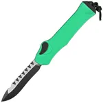 Nóż automatyczny OTF Heretic Hydra R/E Toxic Green Aluminium, Black DLC/Satin Ma