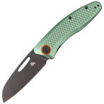 Nóż składany BlackFox Feresa OD GreenAluminium, Black Stone Washed D2 by Grigori