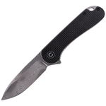 Nóż składany CIVIVI Elementum Flipper Twill Carbon Fiber / Black G10, Damascus (