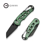 Nóż składany Civivi Pragma Green Aluminium, Black Stonewashed Nitro-V (C23062B-3