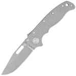 Nóż składany Demko AD20.5 Clip Point Milled Titanium, Stonewashed CPM 20CV by An