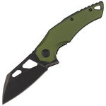 Nóż składany FoxEdge Atrax Green Aluminium, Black Stonewashed by Simonutti (FE-0