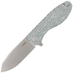 Nóż składany Kubey Knife Master Chief White Green G10, Bead Blast AUS-10 by Kean