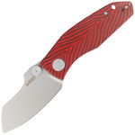 Nóż składany Kubey Knife Monsterdog Black/Red G10, Bead Blasted N690 by Dmitry O