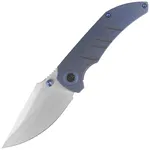 Nóż składany WE Knife Riff-Raff Blue Titanium, Hand Rubbed Satin CPM 20CV by Mat