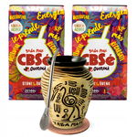 Zestaw Yerba Mate CBSe Energia Guarana + Matero AZTEK Bombilla Podkładka