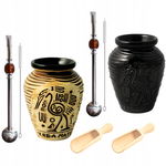 Zestaw Yerba Mate Matero AZTEK + Bombilla DLA DWOJGA
