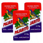 Yerba Mate PAJARITO ELABORADA CON PALO 3x1kg 3kg 3000g