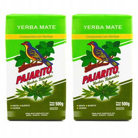 Yerba Mate Pajarito Compuesta con Hierbas 2x500g 1kg