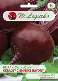 W.LEGUTKO NASIONA BURAK ĆWIKŁOWY OKRĄGŁY CIEMNOCZERWONY NA SAŁATKI PRZETWORY 20G