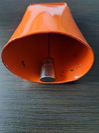 Stalowy dzwonek Pomarańczowy wysokość około 8,5 cm