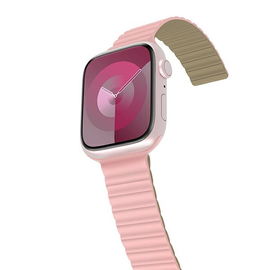 Pasek Araree Silicone Link do Apple Watch 42/44/45/46/49mm różowo-zielony