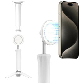 Uchwyt selfie stick kijek tripod, Araree Lite, statyw do MagSafe Bluetooth biały