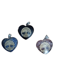 Wisiorek z Orgonitem Serce - Drzewo Życia