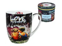 Kubek Graffiti Carmani Street Art Banksy LOVE Born For Each Other