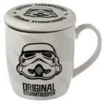 Kubek porcelanowy z pokrywką i zaparzaczem Szturmowiec Star Wars 300 ml