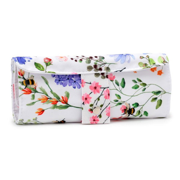 Zestaw 8 przyborów szkolnych w płóciennym pokrowcu w kwiaty Nectar Meadows