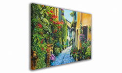OBRAZ NA PŁÓTNIE 063 Miejska alejka 40x30cm