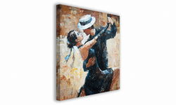 OBRAZ NA PŁÓTNIE 103 Tańcząca para 60x60cm