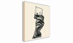 OBRAZ NA PŁÓTNIE 107 Whisky 60x60cm