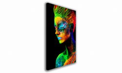 OBRAZ NA PŁÓTNIE 057 Kobieta w kolorach 70x100cm