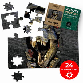 PUZZLE DREWNIANE DOUBLE Z TWOJEGO ZDJĘCIA NA PREZENT 24 elementy 60x40cm