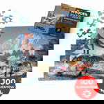 PUZZLE DREWNIANE DOUBLE Z TWOJEGO ZDJĘCIA NA PREZENT 100 elementów 60x40cm
