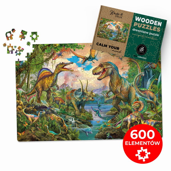 PUZZLE DREWNIANE DOUBLE Z TWOJEGO ZDJĘCIA NA PREZENT 600 elementów 60x40cm