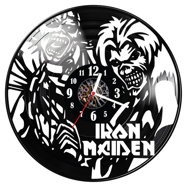 Zegar ścienny z płyty winylowej Iron Maiden 665.14