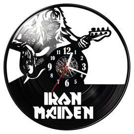 Zegar ścienny z płyty winylowej Iron Maiden 804.14