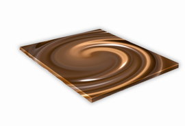 SZKLANA DESKA KUCHENNA 30x30 419f Czekolada