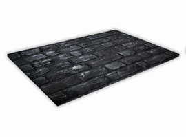 SZKLANA DESKA KUCHENNA 30x20 194a Czarna cegła