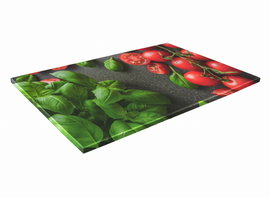 SZKLANA DESKA KUCHENNA 30x20 391a Pomidory bazylia