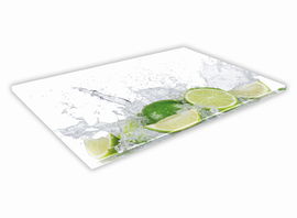 SZKLANA DESKA KUCHENNA 40x30 15b Limonki