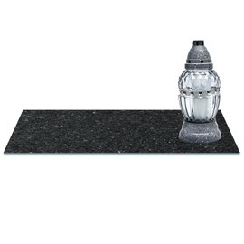 SZKLANA PODSTAWKA POD ZNICZE z dedykacją 60x30cm Asfalt  318d