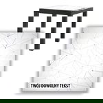 BLAT SZKLANY IKEA LACK Abstrakcja z Twoim napisem 55x55cm 052b